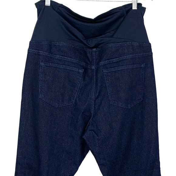 Isabel Maternity Jeggings With Pockets Dark Wash Blue Navy Nwot Size 18/34R Nwot - Picture 6 of 15